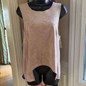 bishop + young Light Pink Asymmetrical Tank Top